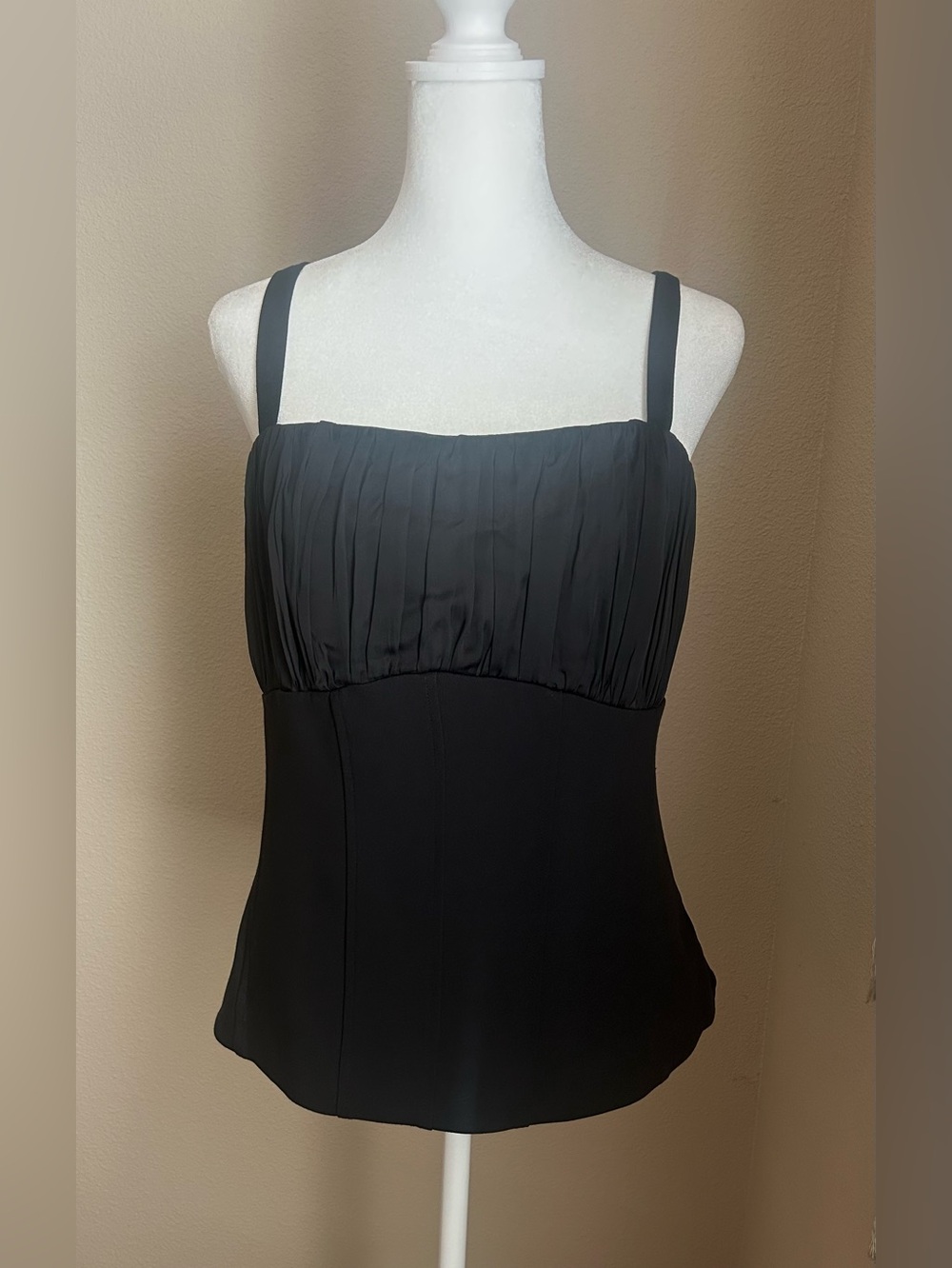 Anthropologie Black Corset Top XL NWT $128 Retail